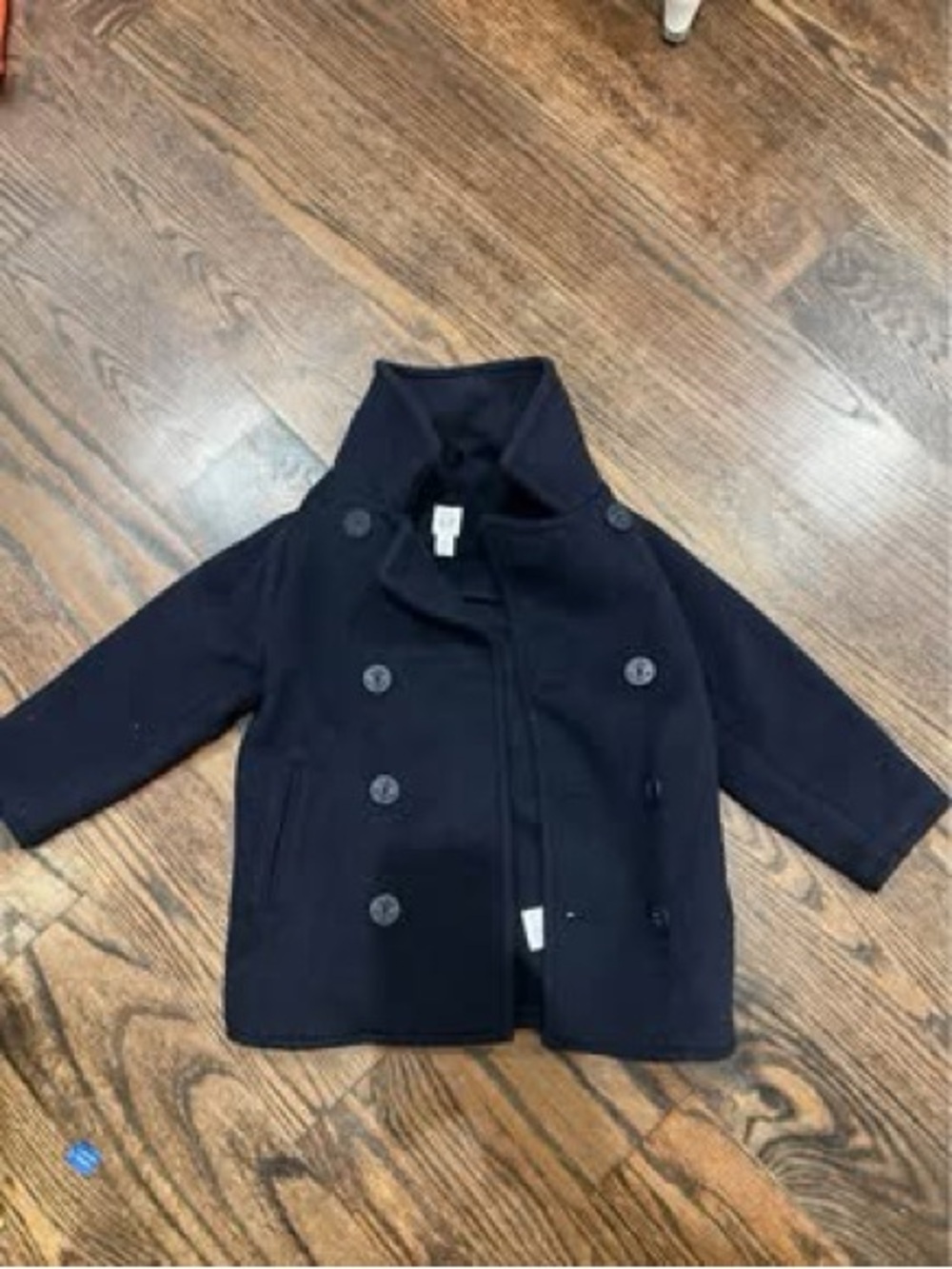 GAP Navy Double-Breasted Pea Coat for Kids